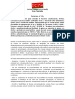 Declaração de Voto Texto Final PJL 332 PJL 21 PJL 359