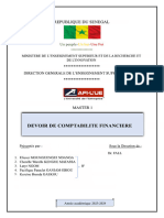 Devoir de Comptabilite Financiere m1 Afi-l'Ue