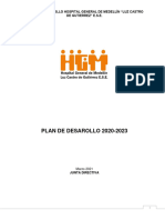 Documento Plan de Desarrollo HGM 2020-2023