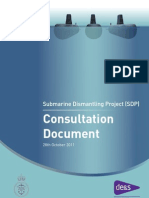 Submarine Dismantling Project Consultation Document