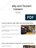 Hospitality and Tourism Careers