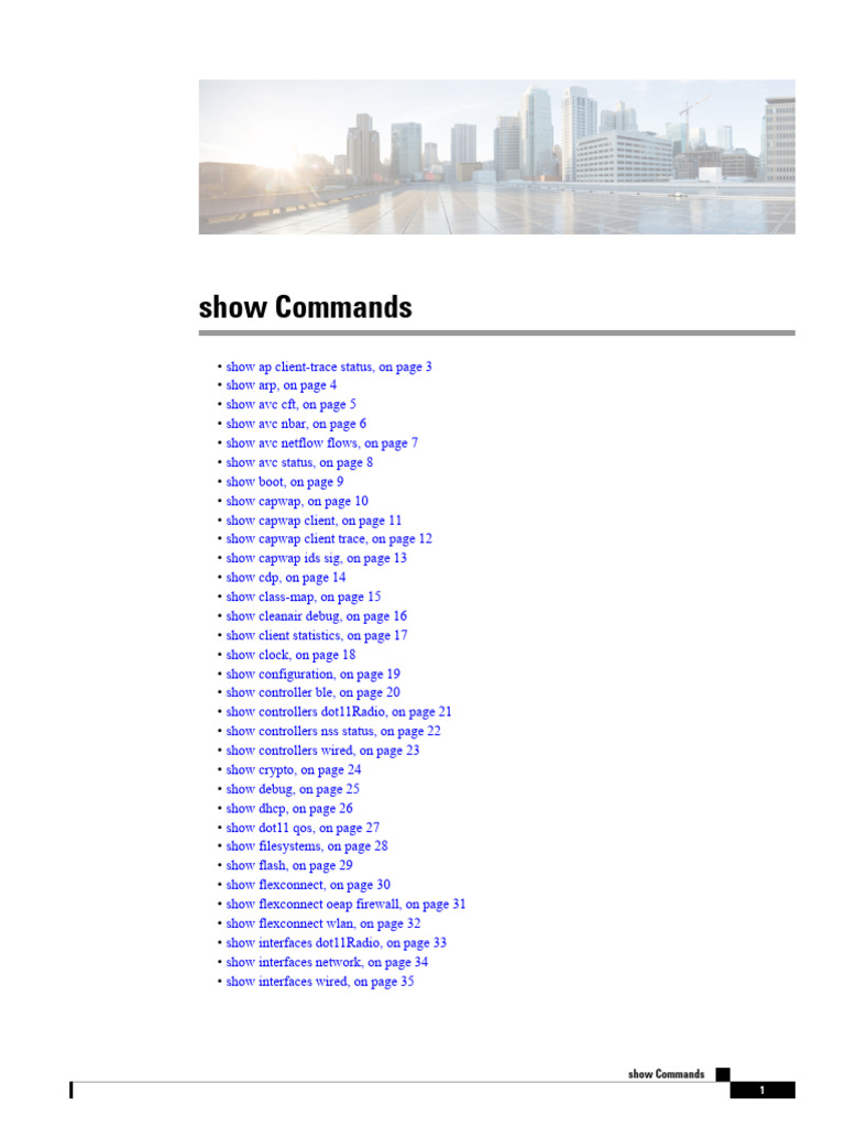 CAPWAP and AP Client Commands Guide | PDF | Internet Protocols ...