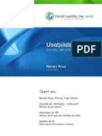 Usabilidade - conceitos, aplicações e testes - Renato Rosa