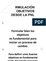 Formulacion de Objetivos Desde La PNL