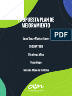 Propuesta Plan de Mejoramiento