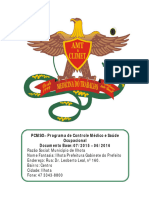 PCMSO JULHO 2015 Alterado Municipio de Ilhota