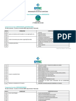 Lista de Conteúdos - Agronegócio - 2 Série - 1º Tri