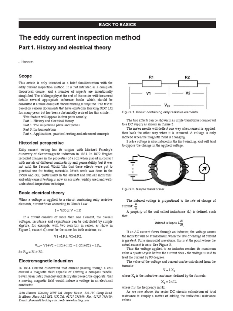 The Eddy Current Inspection Method | PDF