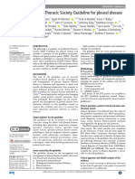 BTS Guideline For Pleural Disease Summary of Guideline