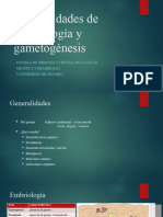 Generalidades y Gametogénesis Estudiante