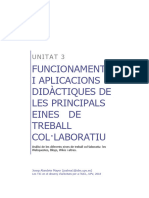 UNITAT 3 - Funcionament I Aplicacions Didàctiques de Les Principals Eines de Treball Col Laboratiu