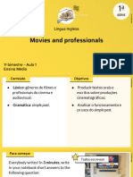 Movies and Professionals: Língua Inglesa