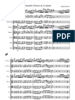Handel Concerto Grosso Op6 No4 Score