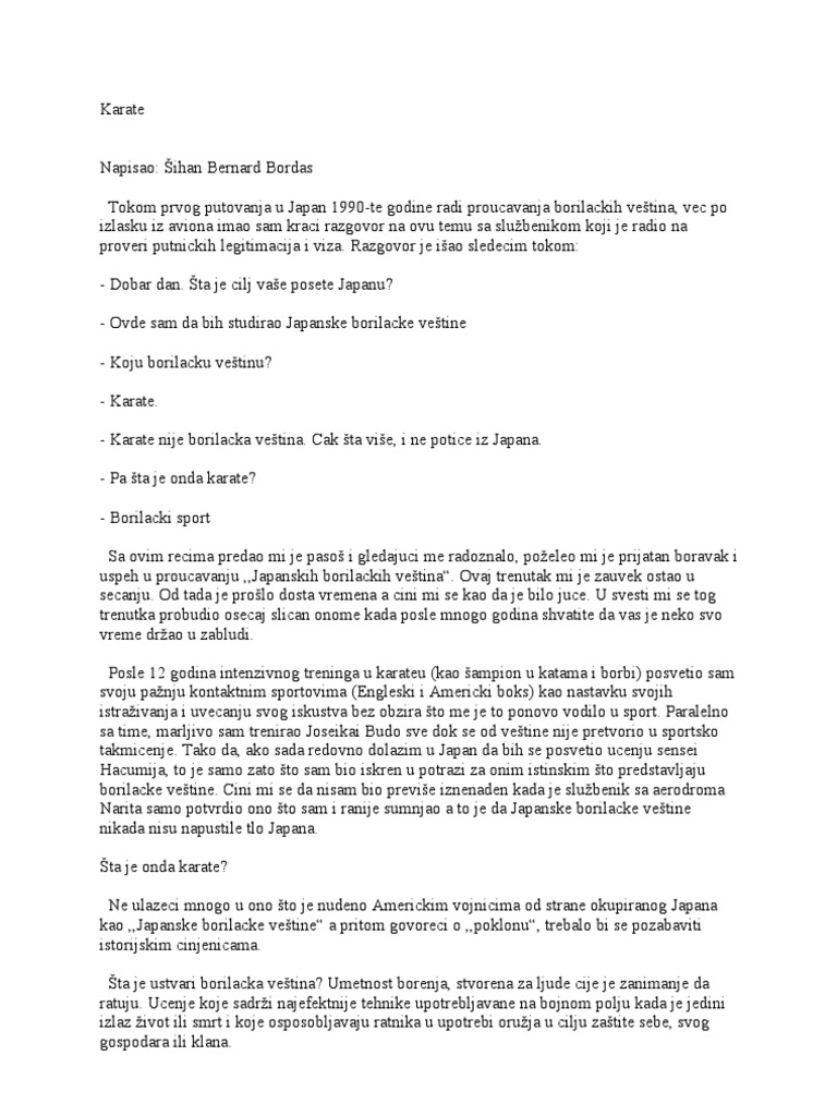 Karate | PDF