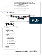 L'hydroxyde de Calcium Ca (OH) 2