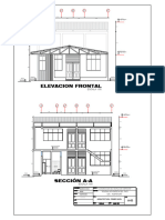 Elevacion Frontal: A A' B C A'' B'