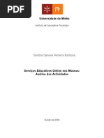 serviço educativo