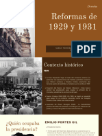 Reformas de 1929y 1931