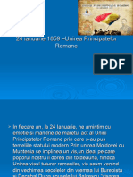 24 Ianuarie 1859 - Unirea Principatelor Romane