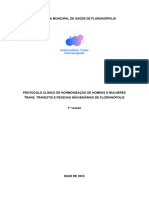 Florianopolis Protocolo Clinico Hormonizacao - 1a Versao - Maio 2023