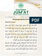 020 Khutbah Jumat Majelis Tabligh PDM Bantul - Menyongsong Hari Esok