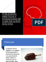 Publicidad, Objetivos y Estrategias para La Comunicación Efectiva