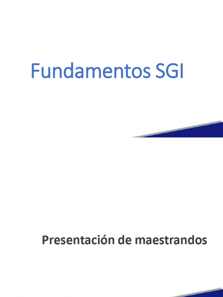 Fundamentos del Sistema de Gestión de Calidad | PDF | Calidad ...