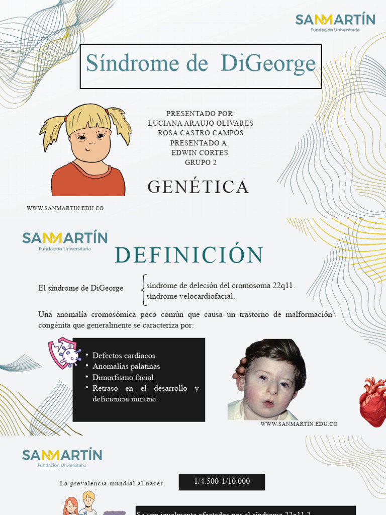 Síndrome de DiGeorge: Características y Diagnóstico | PDF | Hibridación ...