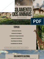 Isolamento Dos Animais para A Reprodução