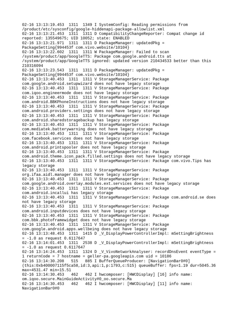 Android Package Manager Logs Analysis | PDF