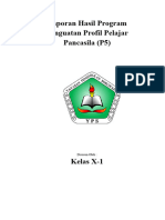 Laporan Hasil Proyek Penguatan Profil Pelajar Pancasila (P5) - Kelas X1