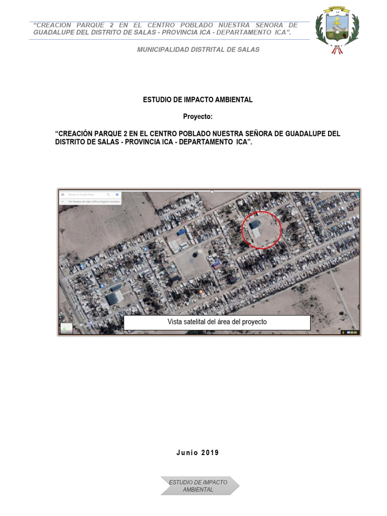 Estudio de Impacto Ambiental Parque 2 | PDF | Evaluación de impacto ...