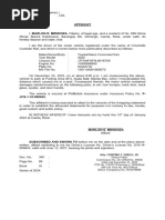 Affidavit of Lost Vehicle Plate | PDF