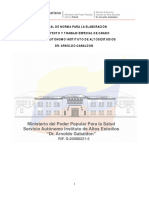 Manual de Norma para La Elaboración de Proyecto y Trabajo Especial de Grado Servicio Autonomo Instituto de Altos Estudios Dr. Arnoldo Gabaldon 3