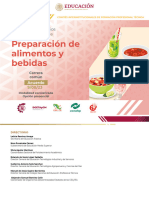 Programa de Estudios Preparacion de Alimentos y Bebidas