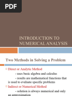 Introduction To Numerical Analysis With Examples