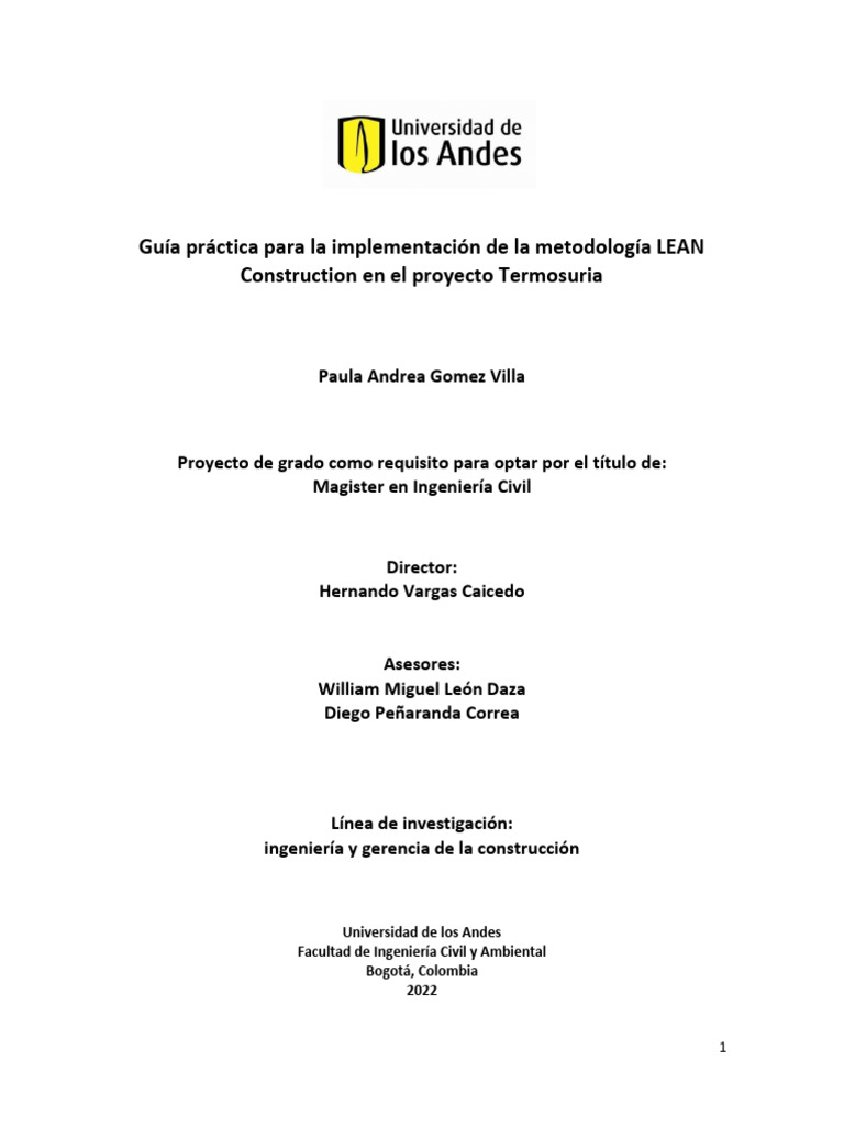 Guía de Implementación de LEAN Construction | PDF | Lean Manufacturing ...
