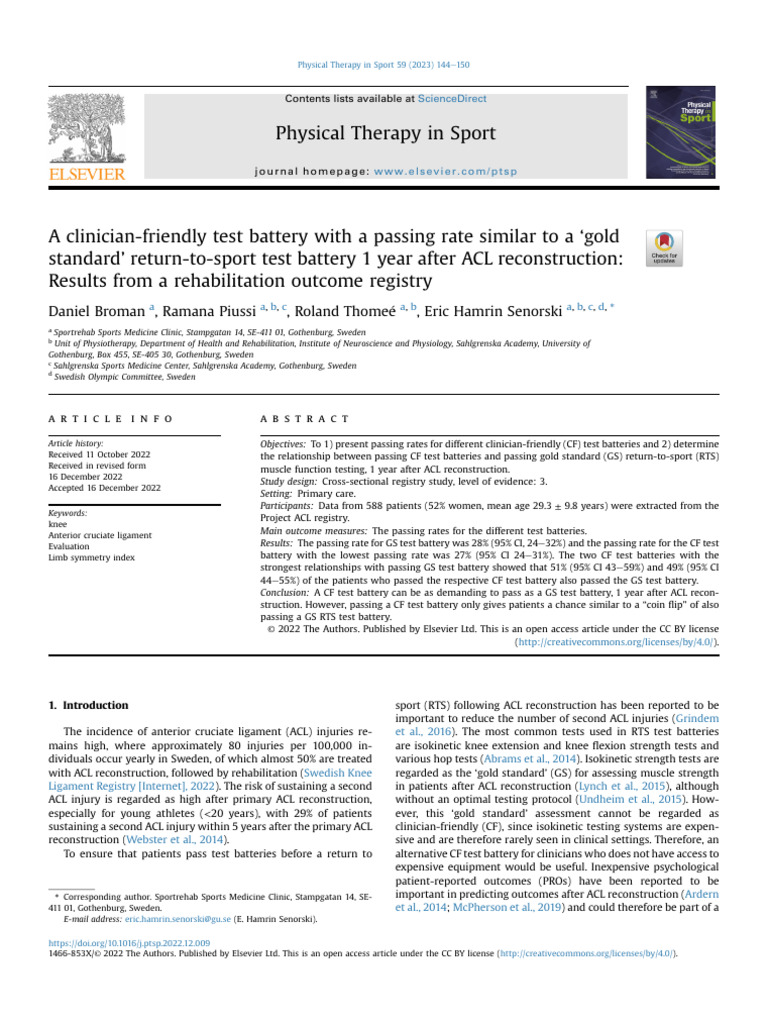 A Clinician Friendly Test Battery With A Passing Rate Similar 2023