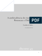 D45 - MATTOS, F. - A Ambivalência Do Riso em Rousseau e Diderot