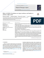 Effect of COVID 19 Lockdown On Injury Incidence and Bu - 2023 - Physical Therapy