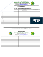 Attendance Sheet Division