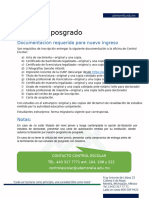 Documentos Inscripcion Posgrado