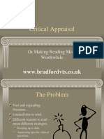 Critical Appraisal: WWW - Bradfordvts.co - Uk