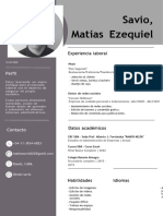 CV Matías Ezequiel Savio BN
