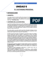 U-5 Derecho Procesal Penal Acción y Actividad Procesal