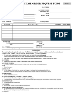 Purchase Order Request