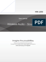 Samsung Soundbar HWJ250 - UserManual