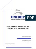Seguimiento y Control de Proyectos Informatico Unidep