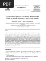 Download Shaver  Mikulincer 2005 Attachment Theory and Research_Resurrection of the Psychodinamic Approach to Personality by paulinalejandra SN70668684 doc pdf