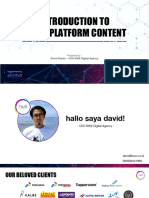 Workshop - Introduction To Multiplatform Content